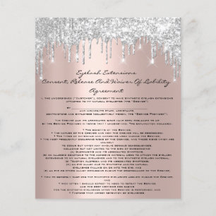 Flyer Cinza de Rosa de Disparador de Liberação de Exte