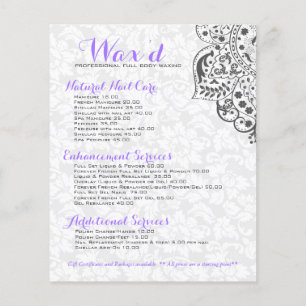 Flyer Cinza Elegante Damas Brancas Lace Reversível