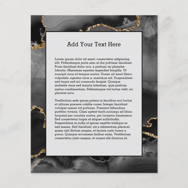 Flyer Cinza Negra- Manteiga-Manteiga Ouro (Frente)