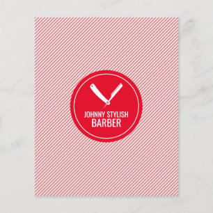 Flyer Círculo compre da barreira e cobrir vermelho estr