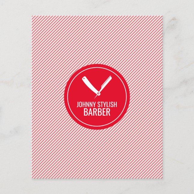 Flyer Círculo compre da barreira e cobrir vermelho estri (Frente)