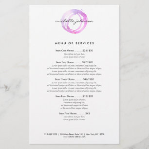 Flyer Círculo Pintado Rosa Luxuoso do Logotipo do Design