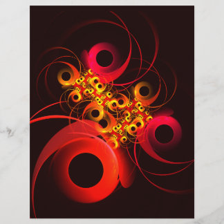 Flyer Círculos Coloridos Padrão Moderno de Arte Abstrato