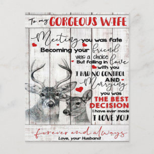 Flyer Citação de Amor Para o Aniversário da Esposa, Casa