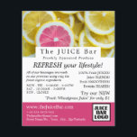 Flyer Citrus Grapefruit Slices, Publicidade De Bares De<br><div class="desc">Citrus Grapefruit Slices,  Bar De Suco E Folhetos De Publicidade De Cartão de visita.</div>