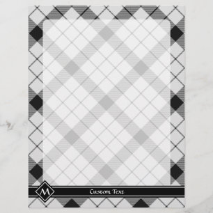 Flyer Clan MacFarlane Black and White Tartan