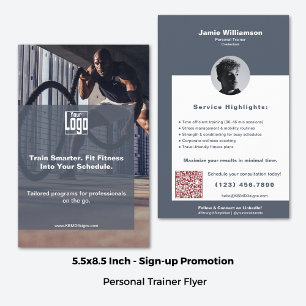 Flyer Cliente corporativo Maximize o treinador pessoal d