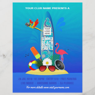 Flyer Clube/Corporate Summer Beach Party
