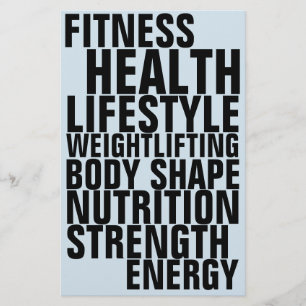 Flyer Clube de ginástica fitness texto em negrito inspir