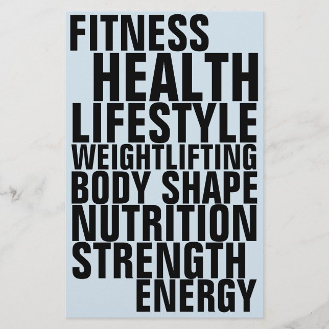 Flyer Clube de ginástica fitness texto em negrito inspir (Frente)