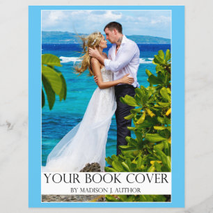 Flyer Cobrir do Livro Romance Writer  Azul-Foto do Autor