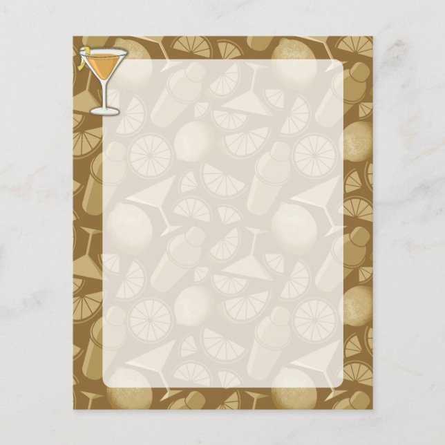 Flyer cocktail Sidecar (Frente)