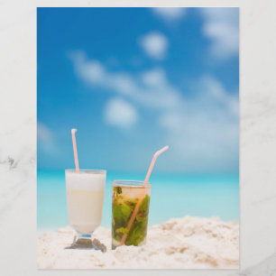 Flyer Cocktails na praia