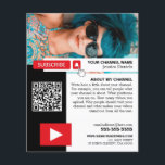 Flyer Código de Foto e QR Personalizado, Youtube - Vlogg<br><div class="desc">Código de Foto e QR Personalizado,  Youtube - Folheto de Publicidade do Vlogger pela Loja de Cartão de visita.</div>