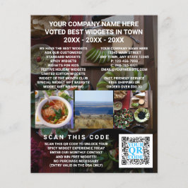 Flyer Código QR comercial - Personalização de propaganda