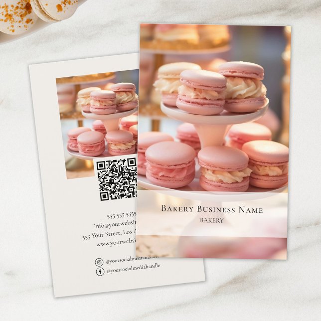 Flyer Código QR de Fotografia Personalizada da Bakery pa (Bakery Custom Photo Social Media QR Code Flyer by MINTIC DESIGN STUDIO)