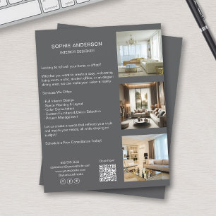 Flyer Código QR de Fotos Personalizadas Mídia Social Pro
