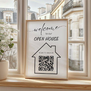 Flyer Código QR de início de sessão do Simples Imobiliár