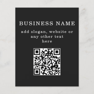 Flyer Código QR promocional de negócios