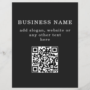 Flyer Código QR promocional empresarial