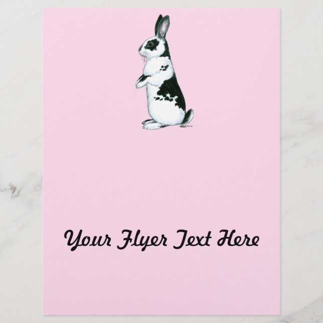 Flyer Coelho: Preto e Branco (Frente)