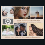 Flyer Colagem de fotos de amêndoa Logotipo QR Fotografia<br><div class="desc">Folheto de marketing bege de amêndoa para um fotógrafo profissional personalizado com suas fotos, logotipos, informações de contato, texto personalizado e código QR. Folheto de fotógrafo profissional para promover sua empresa personalizada com seis fotos lado a lado com seu logotipo, seu nome comercial, slogan e informações de contato no russet...</div>