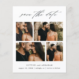 Flyer Colagem de Fotos de Casamento de Script de Orçamen