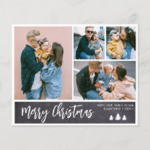 Colagem de Lousa de Orçamento Natalino com Neve Fé