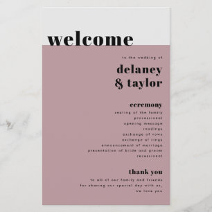 Flyer Coleção "Fazemos" Negrito, Programa de Papel Mauve