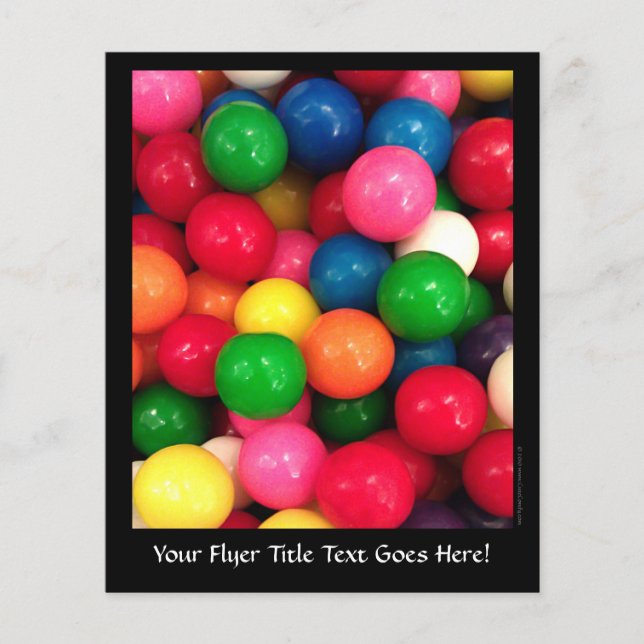 Flyer Colorida Gum Ball Candy (Frente)