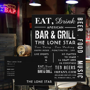 Flyer Coma, Beba Bar & Grill, Publicidade Pub/Brewery