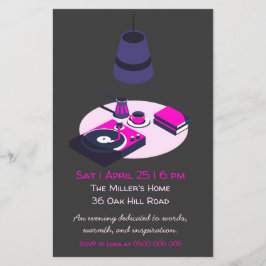 Flyer Community Reading Club Invitation