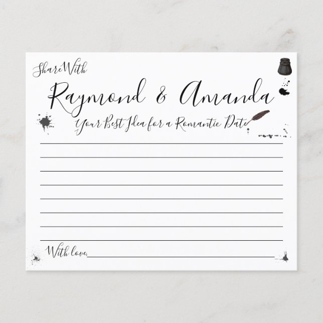 Flyer Compartilhe uma ideia de data para a placa de Chá  (Frente)