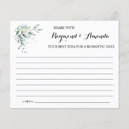 Flyer Compartilhe uma ideia de data para a placa de Chá