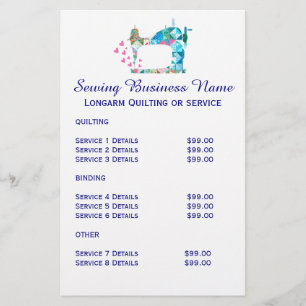 Flyer Compartimento de Patchwork Quilt Sewing Machine