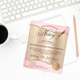 Flyer Compartimento do notário e do empréstimo móvel,