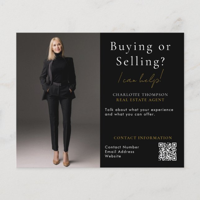 Flyer Comprar ou vender Imobilizações do Imobiliário do  (Frente)