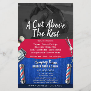 Flyer Compro de Barber e Modelo de Cupom Personalizável