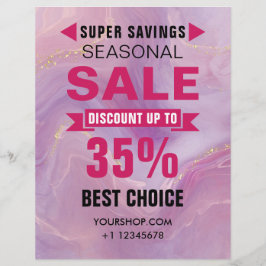 Flyer Compro de Desconto de Venda Sazonal