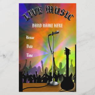 Flyer Concerto da música ao vivo/insecto do partido