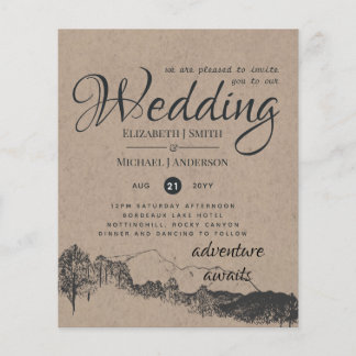 Flyer Concursos de Casamento de Menor Orçamento Mais Bar