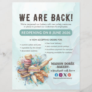 Flyer Confeiteiro de Padaria Fazendo Catering Grande Rea