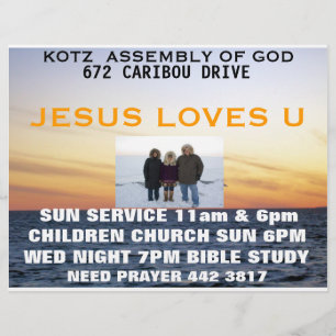 Flyer conjunto do kotz do deus