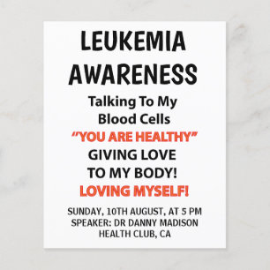 Flyer Consciência da Leucemia