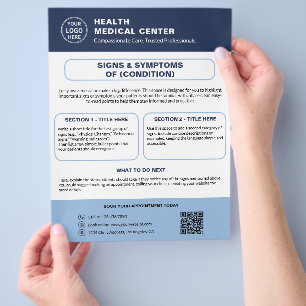 Flyer Conscientização Personalizada do Paciente de Saúde