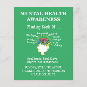 Flyer Conscientização sobre Saúde Mental