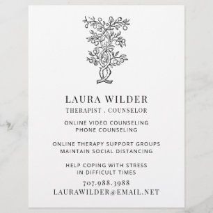 Flyer Conselheiro Terapêutico Online Por Telefone