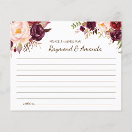 Flyer Conselhos e Desejos para a placa de Chá de panela 