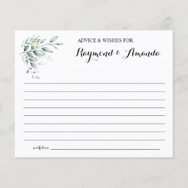 Flyer Conselhos e Desejos para a placa de Chá de panela