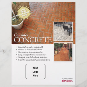 Flyer Considere o insecto concreto para contratantes de